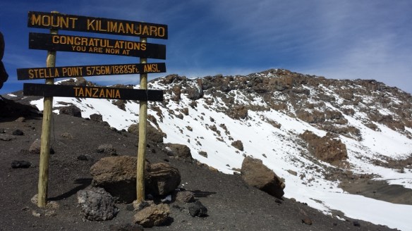 Stella Point at 5,756m